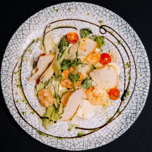 Prawn Caesar salad