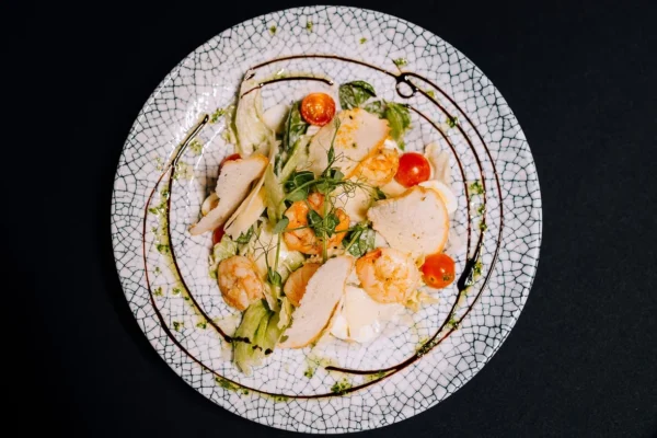 Prawn Caesar salad