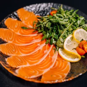 Salmon carpaccio
