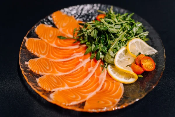 Salmon carpaccio