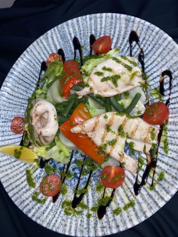 Grilled calamari